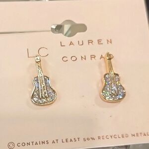 LC Lauren Conrad Guitar Earrings